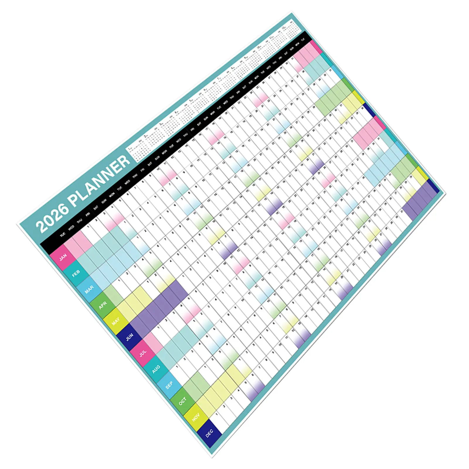 2026 Wall Calendar Large Format Annual Planner with Big Print Hangable Monthly Organizer for School Academic and Family Planning
2026 Wall Calendar Large Format Annual Planner with Big Print Hangable Monthly Organizer for School Academic and Family Planning