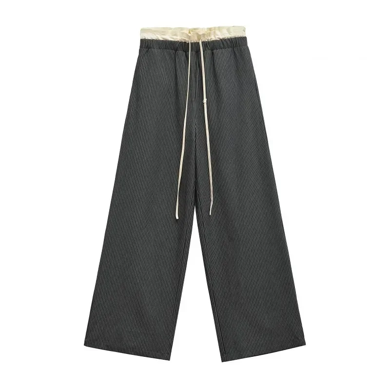 Baggy Pants for Women Spliced Woman Trousers Striped Wide Pants High Waisted Pants Women Ladies Fashion Trousers
Baggy Pants for Women Spliced Woman Trousers Striped Wide Pants High Waisted Pants Women Ladies Fashion Trousers