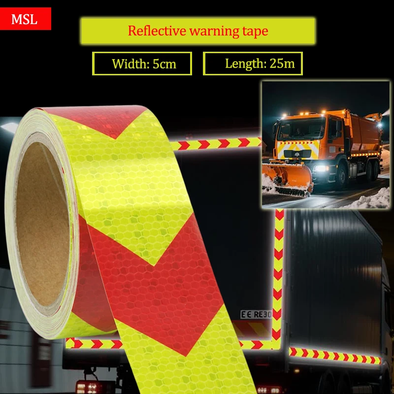 5cmX25m/Roll Waterproof Strong Adhesive Safety Warning Reflector Conspicuity Tape For Trailer Trucks
5cmX25m/Roll Waterproof Strong Adhesive Safety Warning Reflector Conspicuity Tape For Trailer Trucks