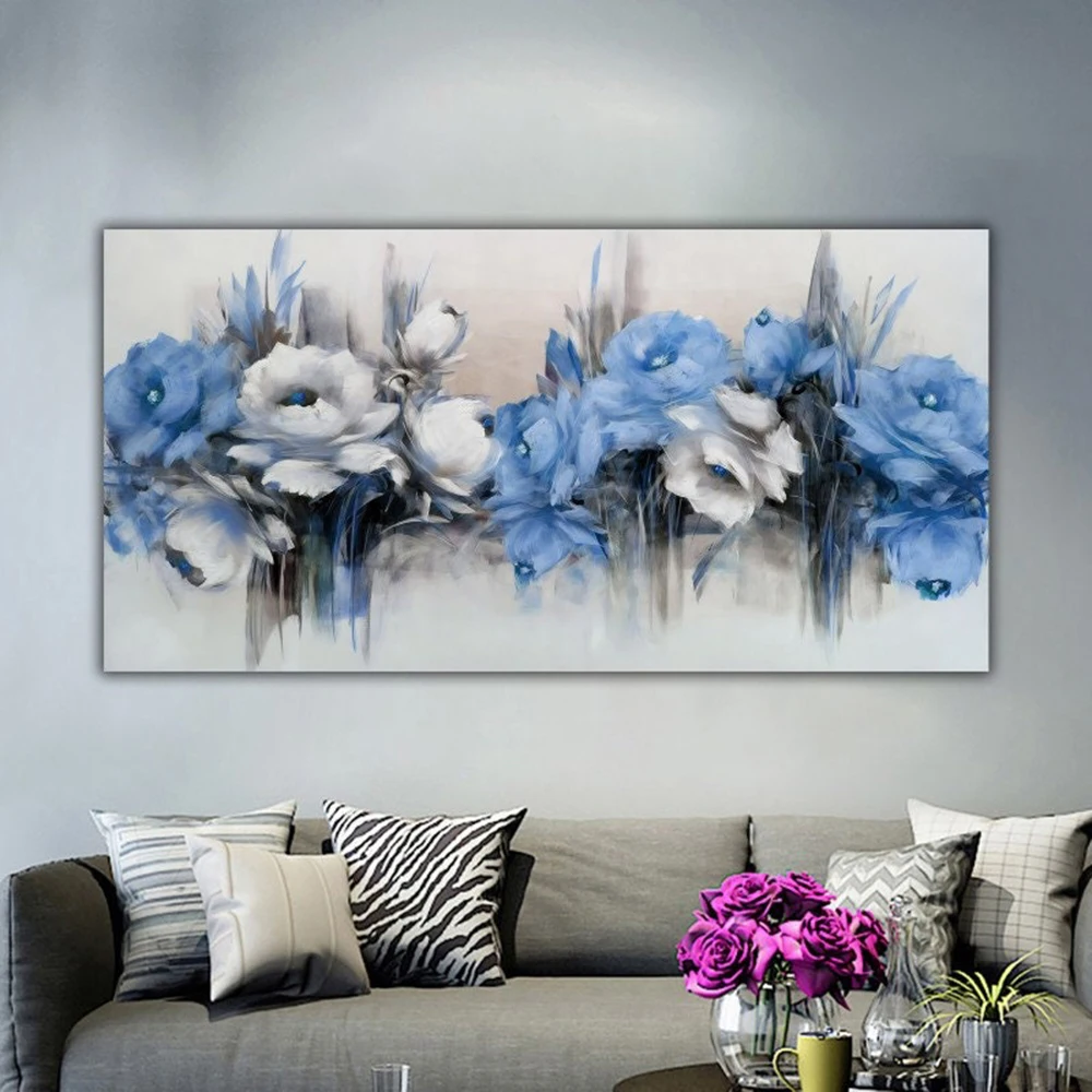 White and Blue Flowers Wall Decor Poster Canvas Painting Modern Luxury Floral Art Print Pictures For Living Room Home Decoration
White and Blue Flowers Wall Decor Poster Canvas Painting Modern Luxury Floral Art Print Pictures For Living Room Home Decoration