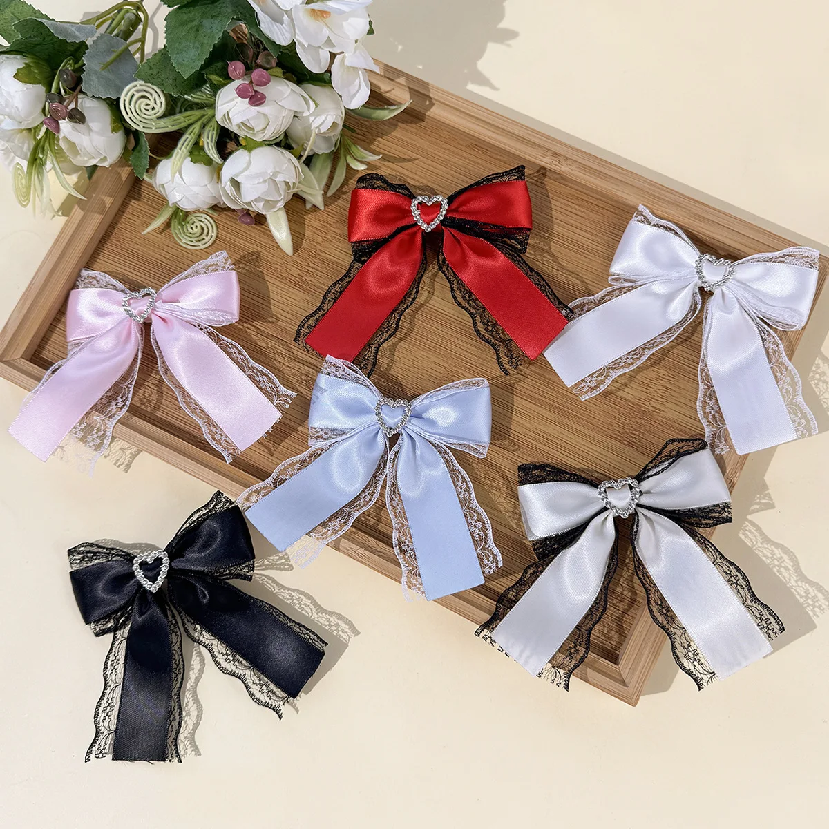 30 Pcs Lace Ribbon Bow Hair Clips for Women, Ladies' Dark Lolita Gothic Style Long Tassel Hairpins, Barrettes, Bulk, Y2K
30 Pcs Lace Ribbon Bow Hair Clips for Women, Ladies' Dark Lolita Gothic Style Long Tassel Hairpins, Barrettes, Bulk, Y2K
