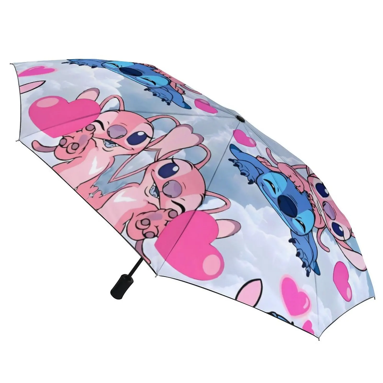 Kawaii Stitch And Angel, милый мультяшный зонт, автоматический зонт от солнца для мужчин и женщин, модный графический прочный зонт для рыбалки
Kawaii Stitch And Angel, милый мультяшный зонт, автоматический зонт от солнца для мужчин и женщин, модный графический прочный зонт для рыбалки