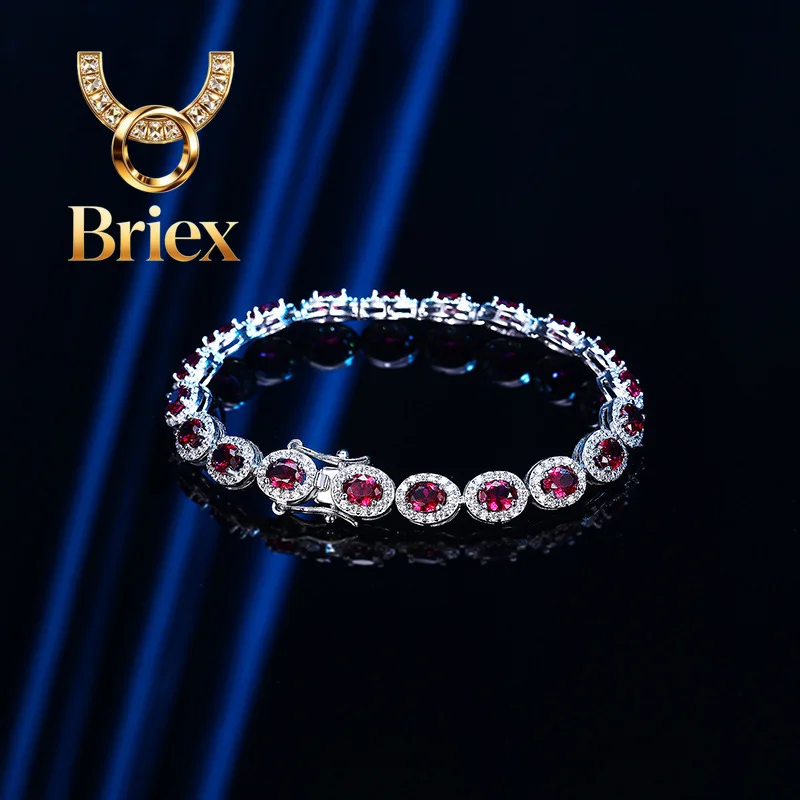 Briex Jewelry Luxury Solid Platinum PT950 Women's oval pigeon red moissanite diamond bracelet for wife gift
Briex Jewelry Luxury Solid Platinum PT950 Women's oval pigeon red moissanite diamond bracelet for wife gift