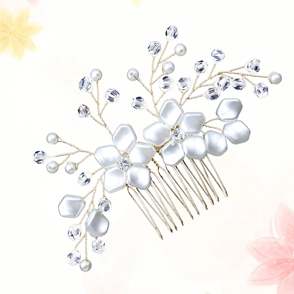 Pearl Rhinestone Hair Comb Bridal Headdress Wedding Headpiece Beautiful Color Versatility Updo Hairstyle Party Prom Engagement
Pearl Rhinestone Hair Comb Bridal Headdress Wedding Headpiece Beautiful Color Versatility Updo Hairstyle Party Prom Engagement