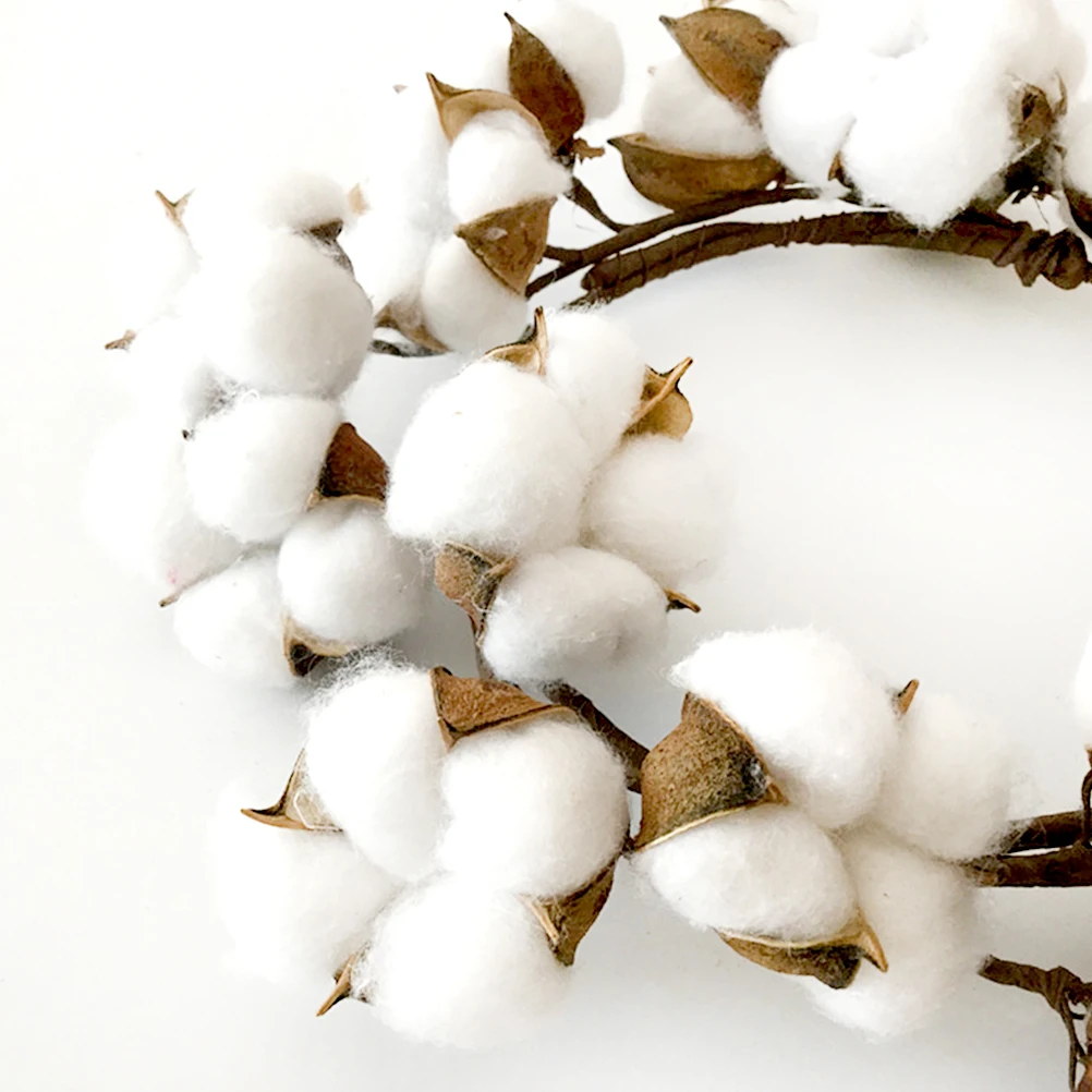Handmade Simulated Cotton Wreath Eco Friendly Christmas Decoration for Home Wall Window Garden Balcony Staircase Farmhouse Style
Handmade Simulated Cotton Wreath Eco Friendly Christmas Decoration for Home Wall Window Garden Balcony Staircase Farmhouse Style