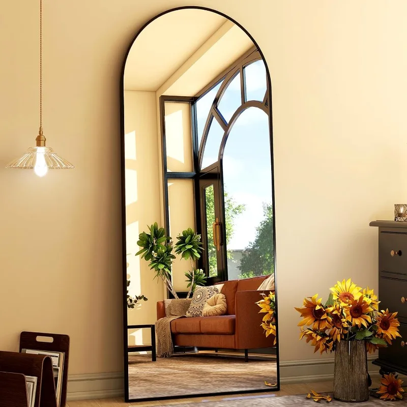 65"x24" Arched Full Length Mirror Free Standing & Wall-Mounted Full-Length Mirror with Stand Modern Black Mirror
65"x24" Arched Full Length Mirror Free Standing & Wall-Mounted Full-Length Mirror with Stand Modern Black Mirror