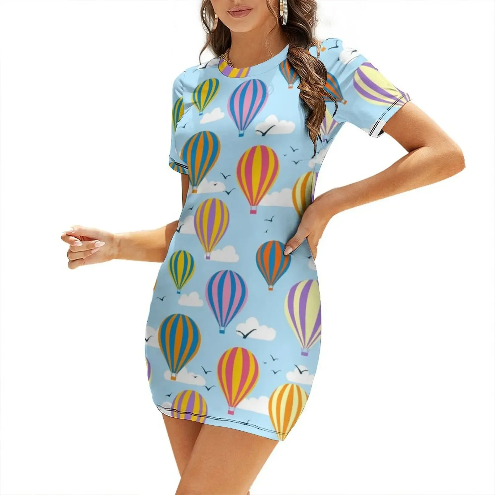 Hot Air Balloons Short-Sleeved Dress women's summer dress 2025 dresses for women birthday dresses for women Dress vintage
Hot Air Balloons Short-Sleeved Dress women's summer dress 2025 dresses for women birthday dresses for women Dress vintage
