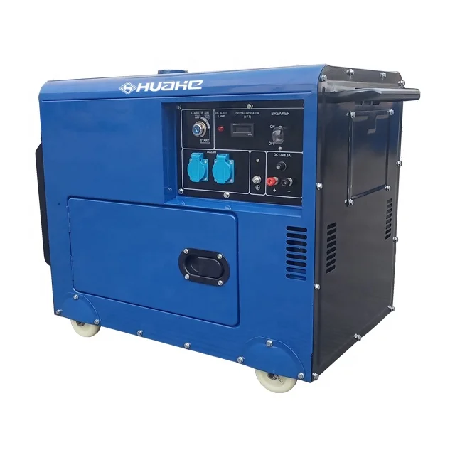 HUAHE High Quality Silent 5000W Diesel Generator Powerful 50Hz Frequency Low Noise Available 12 Hours Constant Operation
HUAHE High Quality Silent 5000W Diesel Generator Powerful 50Hz Frequency Low Noise Available 12 Hours Constant Operation