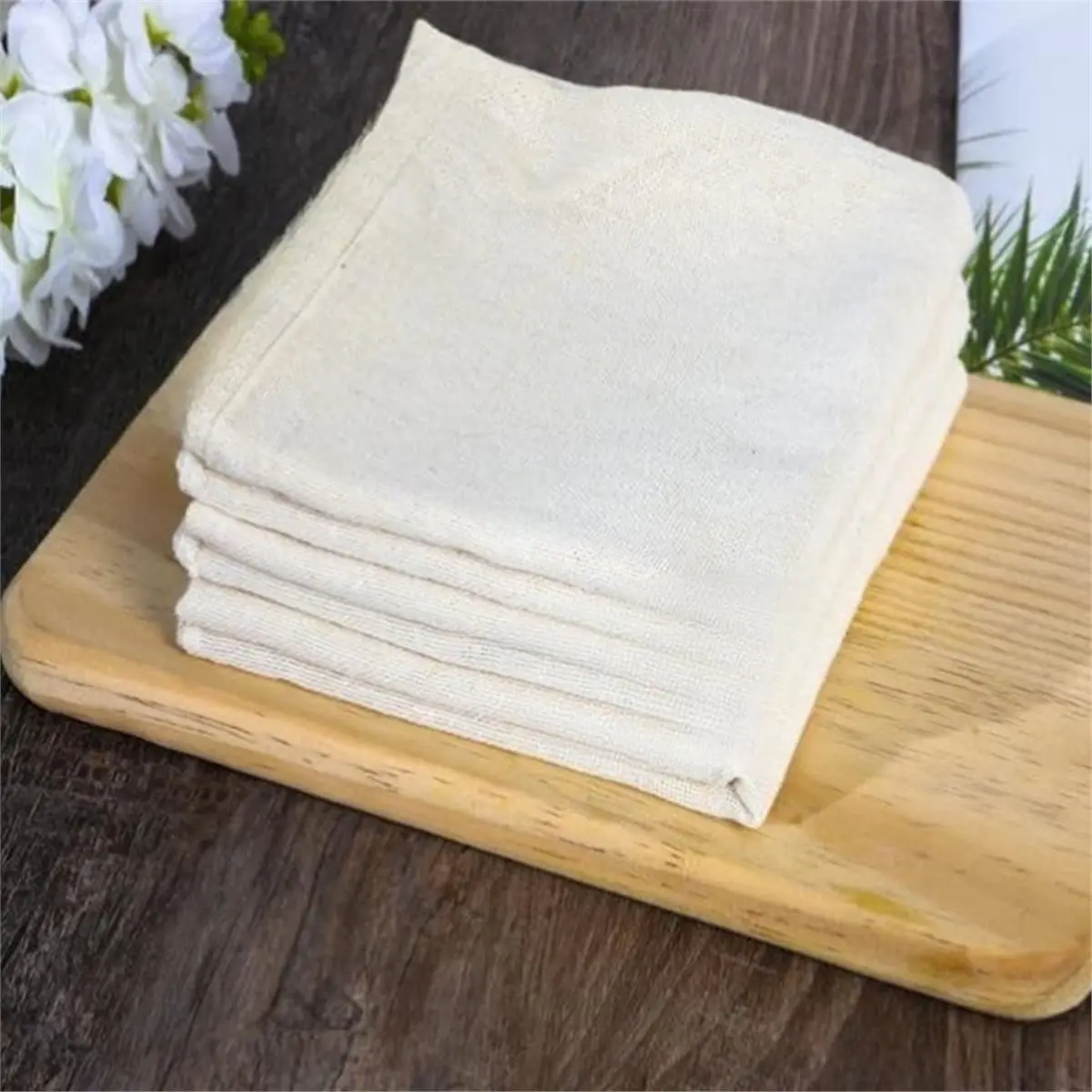 5-Piece Cheese Strainer, Reusable, Unbleached Fine Mesh, Suitable for Cooking, Yogurt Making, Juicing, Etc.
5-Piece Cheese Strainer, Reusable, Unbleached Fine Mesh, Suitable for Cooking, Yogurt Making, Juicing, Etc.