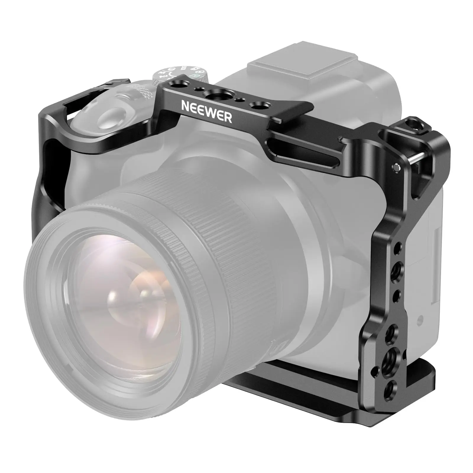 NEEWER R50 Camera Cage Compatible with Canon EOS R50 Aluminum Video Rig with NATO Rail for DJI Gimbals Arca Type QR System
NEEWER R50 Camera Cage Compatible with Canon EOS R50 Aluminum Video Rig with NATO Rail for DJI Gimbals Arca Type QR System