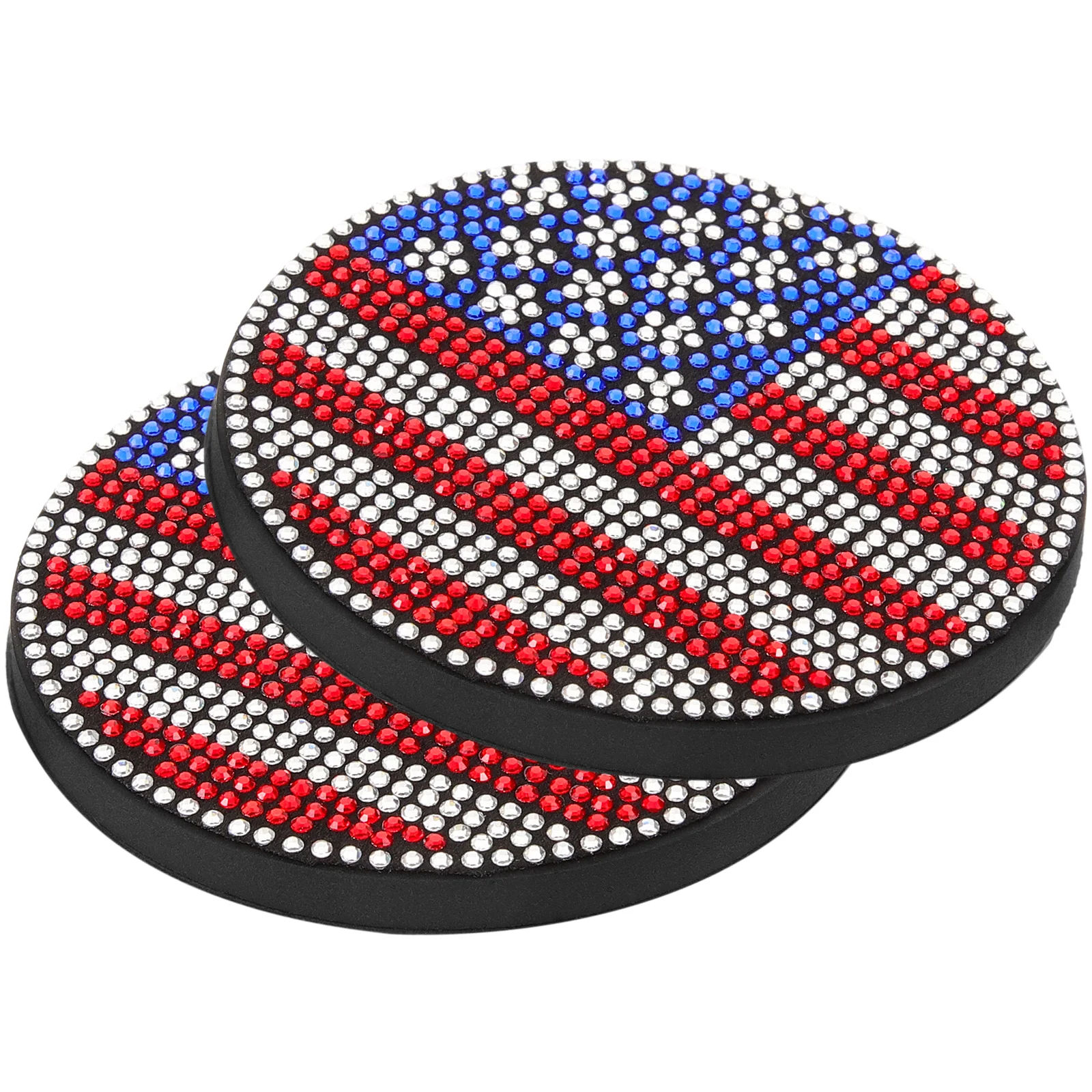 2pcs Pvc Car Cup Mats Diamond-Inlay Heat Resistant Non-Slip Drink Coasters Reusable Insulation Mats For Cup Holders Splashproof
2pcs Pvc Car Cup Mats Diamond-Inlay Heat Resistant Non-Slip Drink Coasters Reusable Insulation Mats For Cup Holders Splashproof