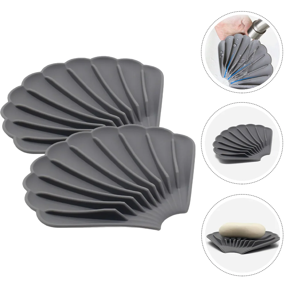 2 Pcs Soap Box Case Anti-slip Holder Silica Gel Self-draining Kitchen Tray Bathroom Dish Container
2 Pcs Soap Box Case Anti-slip Holder Silica Gel Self-draining Kitchen Tray Bathroom Dish Container