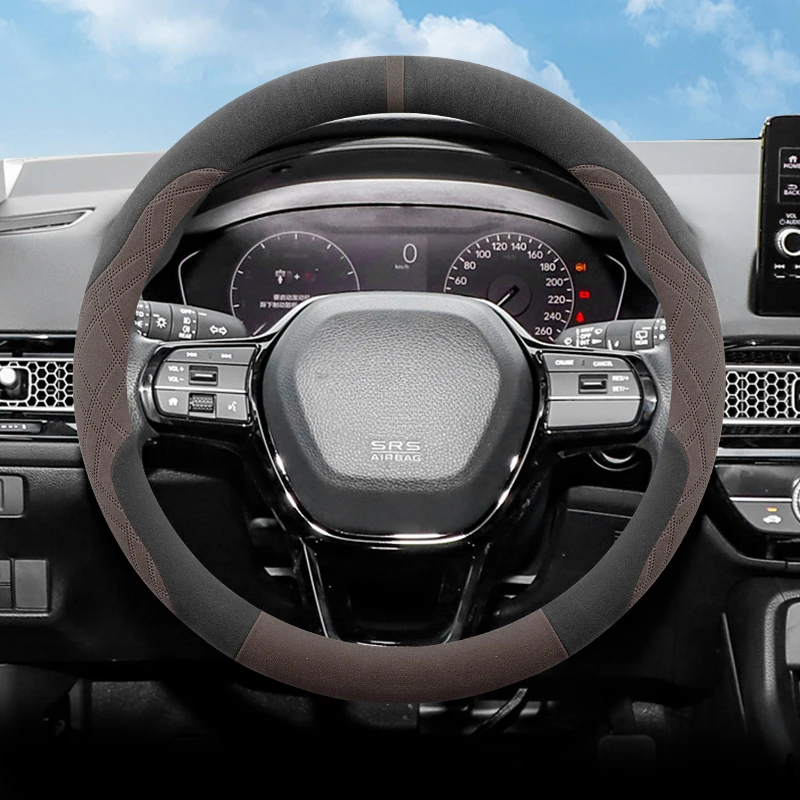 Противоскользящий защитный руль, подходит для Honda CIVIC VEZE CRV FIT, бесплатный, сшитый вручную замшевый чехол на руль
Противоскользящий защитный руль, подходит для Honda CIVIC VEZE CRV FIT, бесплатный, сшитый вручную замшевый чехол на руль