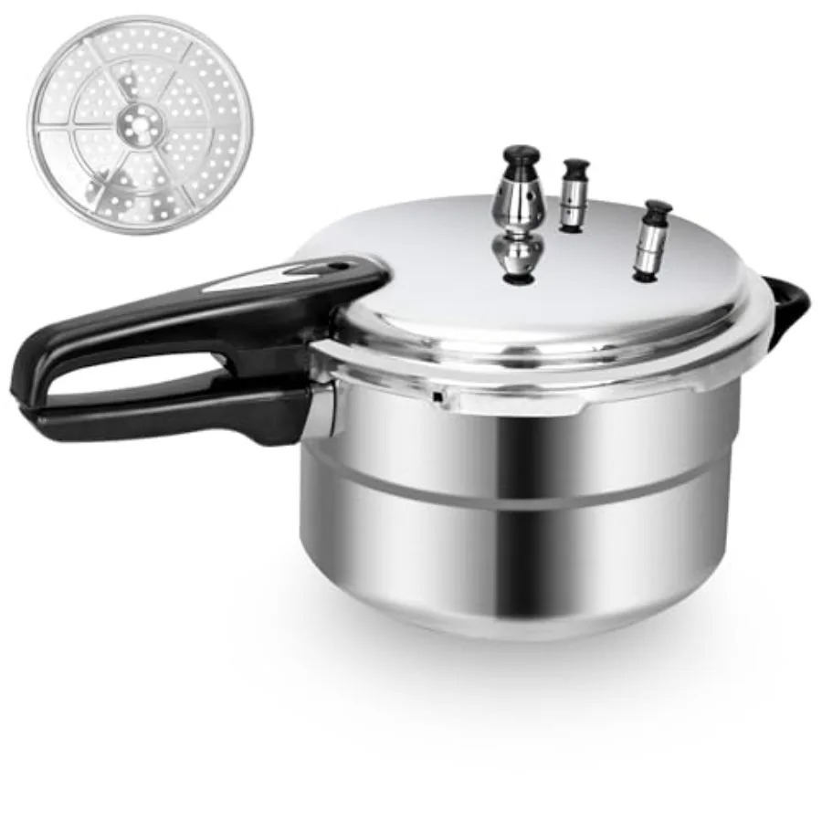 5.3 Quart Pressure Cooker 10 Psi Induction Compatible Pressure Canner w/Multiple Pressure Control and Protection Canning Rack I
5.3 Quart Pressure Cooker 10 Psi Induction Compatible Pressure Canner w/Multiple Pressure Control and Protection Canning Rack I