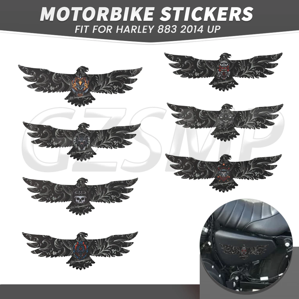 Motorcycle Flying Eagle Sticker Battery Side Cover Decorative Decals Fit for Harley Sportster XL1200 XL883 2014-2022
Motorcycle Flying Eagle Sticker Battery Side Cover Decorative Decals Fit for Harley Sportster XL1200 XL883 2014-2022