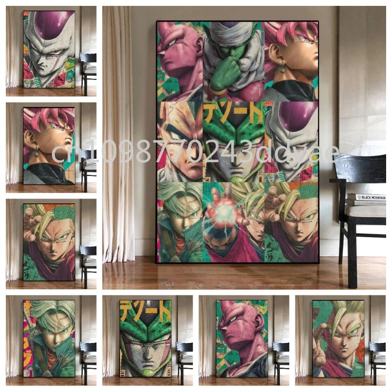 Famous Anime Dragon Pearl Poster Wukong Vegeta Color Lead Sketch Art Printing High Quality Home Wall Decoration Canvas Painting
Famous Anime Dragon Pearl Poster Wukong Vegeta Color Lead Sketch Art Printing High Quality Home Wall Decoration Canvas Painting