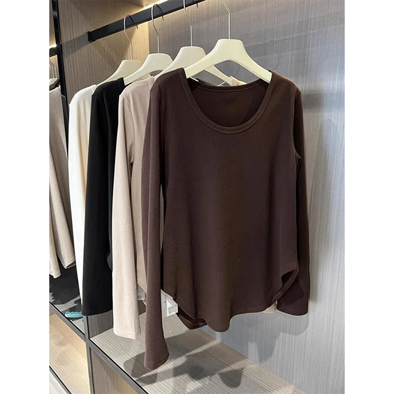 plus Size Women's round Ne Long Sve Base irt Korean Sle Inner Wear Loose Fit Autumn Top Large Size Tee for plus Size...
plus Size Women's round Ne Long Sve Base irt Korean Sle Inner Wear Loose Fit Autumn Top Large Size Tee for plus Size...