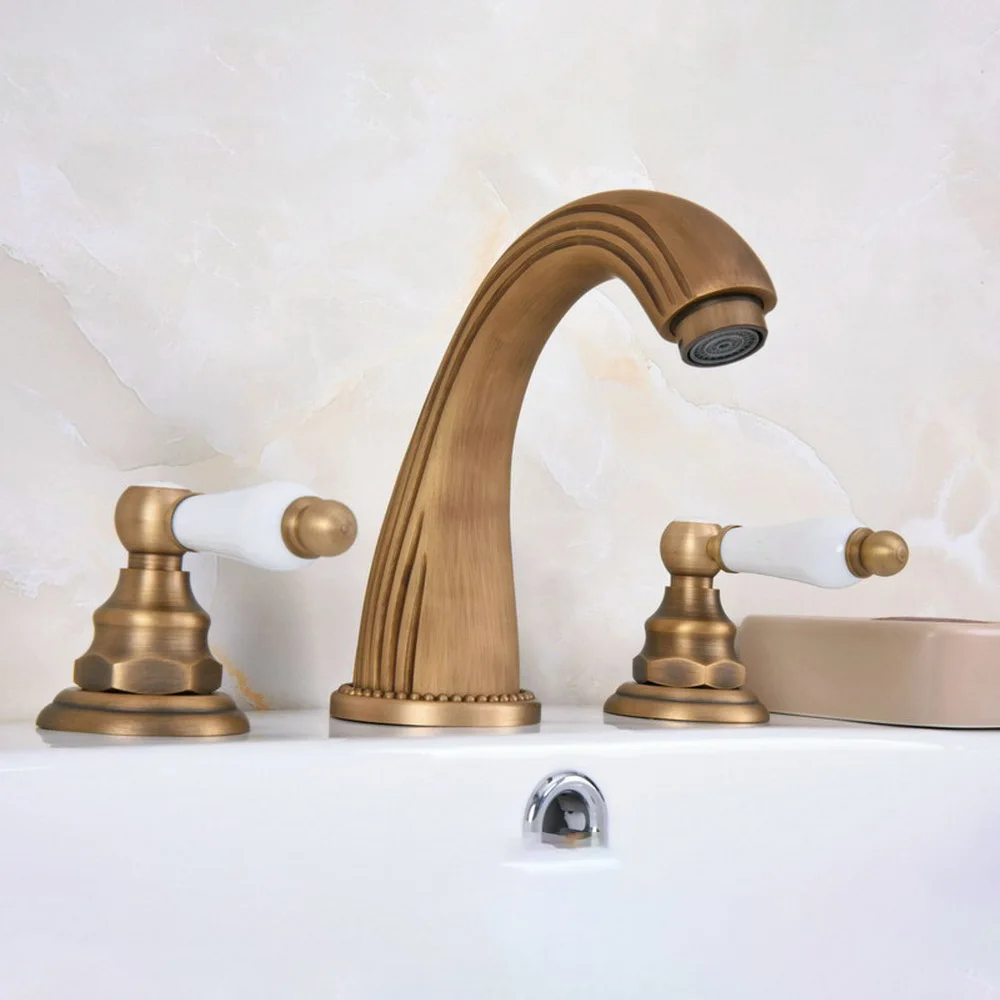 3 pcs Antique Brass Deck Mounted Bathroom Mixer Tap Bath Basin Sink Vanity Faucet Water Tap Bath Faucets zan070
3 pcs Antique Brass Deck Mounted Bathroom Mixer Tap Bath Basin Sink Vanity Faucet Water Tap Bath Faucets zan070
