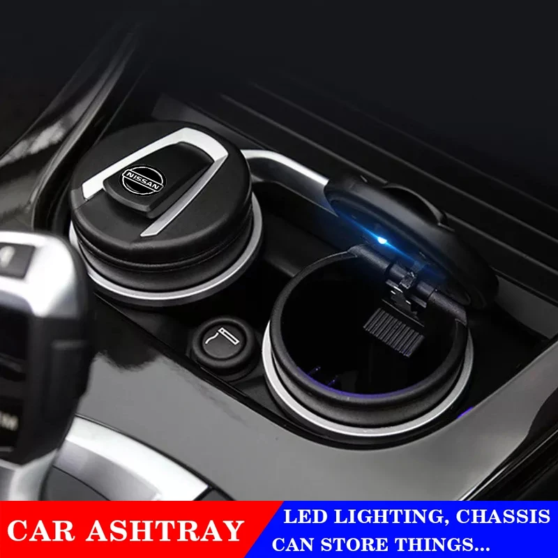 Car Ashtray Garbage Can LED Light Creative Ashtray Accessories For Nissans Nismo J10 X-trail Almera Qashqai Tiida Teana Almera
Car Ashtray Garbage Can LED Light Creative Ashtray Accessories For Nissans Nismo J10 X-trail Almera Qashqai Tiida Teana Almera