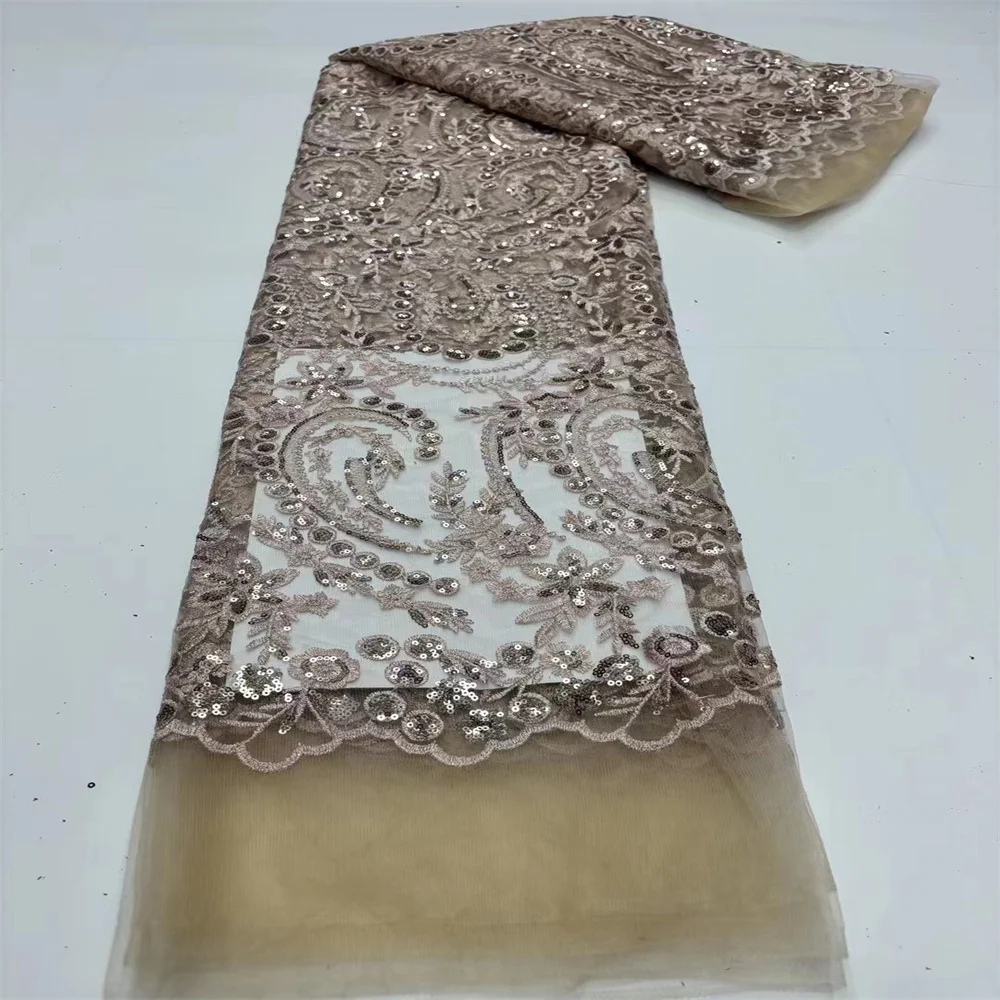 2023 High Quality African Lace Fabric French Net Sequins Fabric for Sewing Embroidered Lace Tulle Nigerian Lace Fabric jf-130
2023 High Quality African Lace Fabric French Net Sequins Fabric for Sewing Embroidered Lace Tulle Nigerian Lace Fabric jf-130