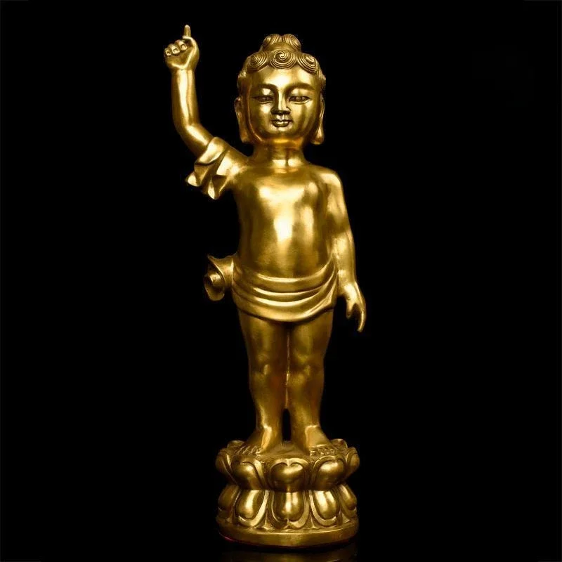 6.6" Tibet Buddhism Brass Copper Kid Shakyamuni Sakyamuni Buddha Up Sky Statue
6.6" Tibet Buddhism Brass Copper Kid Shakyamuni Sakyamuni Buddha Up Sky Statue