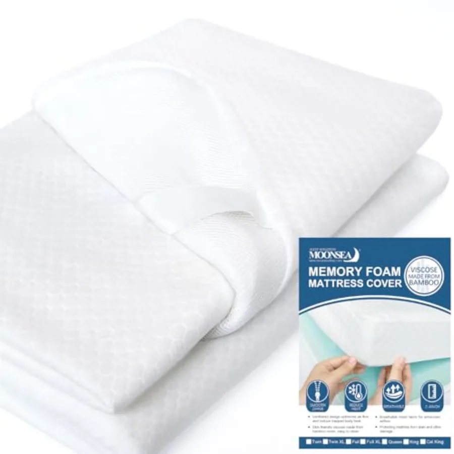 Cover for Mattress Topper Size, Memory Foam Cover with Zipper, Viscose Made from Bamboo and 3D Mesh Fabric Bac Latex Mattress T
Cover for Mattress Topper Size, Memory Foam Cover with Zipper, Viscose Made from Bamboo and 3D Mesh Fabric Bac Latex Mattress T
