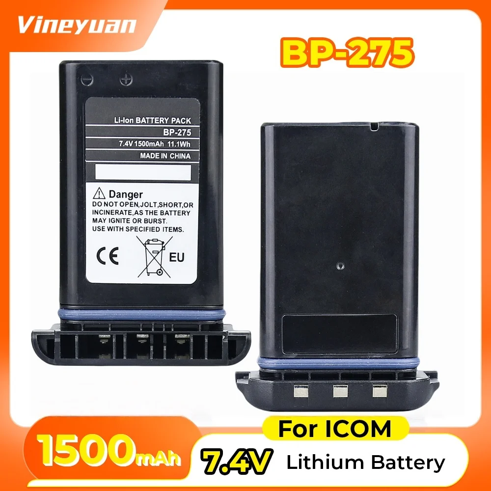 NEW 1500mAh BP-275 Lithium-ion Replacement Battery for Icom IC-M91D IC-M92D Handheld Two-Way Radio Rechargeable Battery
NEW 1500mAh BP-275 Lithium-ion Replacement Battery for Icom IC-M91D IC-M92D Handheld Two-Way Radio Rechargeable Battery