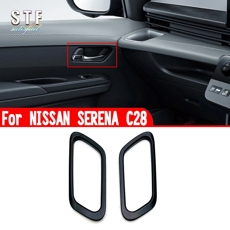 Для NISSAN SERENA C28 2023 2024, автомобильные аксессуары, внутренняя дверная ручка, крышка, накладка, декоративные наклейки W4
Для NISSAN SERENA C28 2023 2024, автомобильные аксессуары, внутренняя дверная ручка, крышка, накладка, декоративные наклейки W4