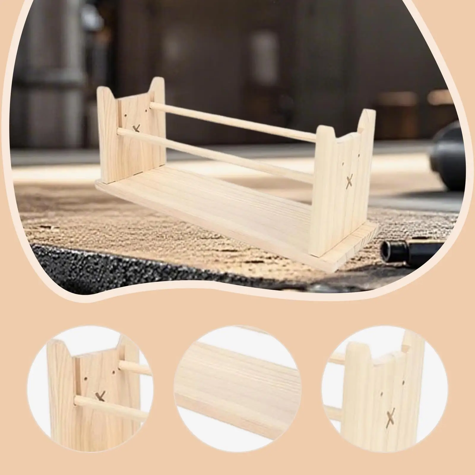 Wood Tabletop Paper Roll Dispenser Desktop Easel Drawing Paper Roll Holder for Classroom
Wood Tabletop Paper Roll Dispenser Desktop Easel Drawing Paper Roll Holder for Classroom