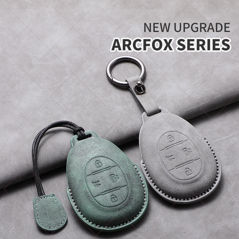 Fashion Leather Car Smart Key Case Cover Protector Shell for ARCFOX Alpha S5 T5 Kaola T S S6 S T1 Auto Keychain Accessories New
Fashion Leather Car Smart Key Case Cover Protector Shell for ARCFOX Alpha S5 T5 Kaola T S S6 S T1 Auto Keychain Accessories New