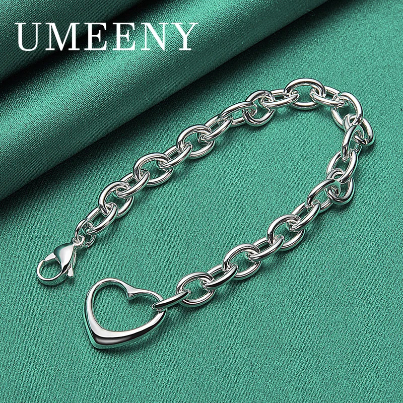 Simple 925 Sterling Silver 8 Inch Women's Exquisite Hollow Heart Bracelet Fashion Gift Wedding
Simple 925 Sterling Silver 8 Inch Women's Exquisite Hollow Heart Bracelet Fashion Gift Wedding
