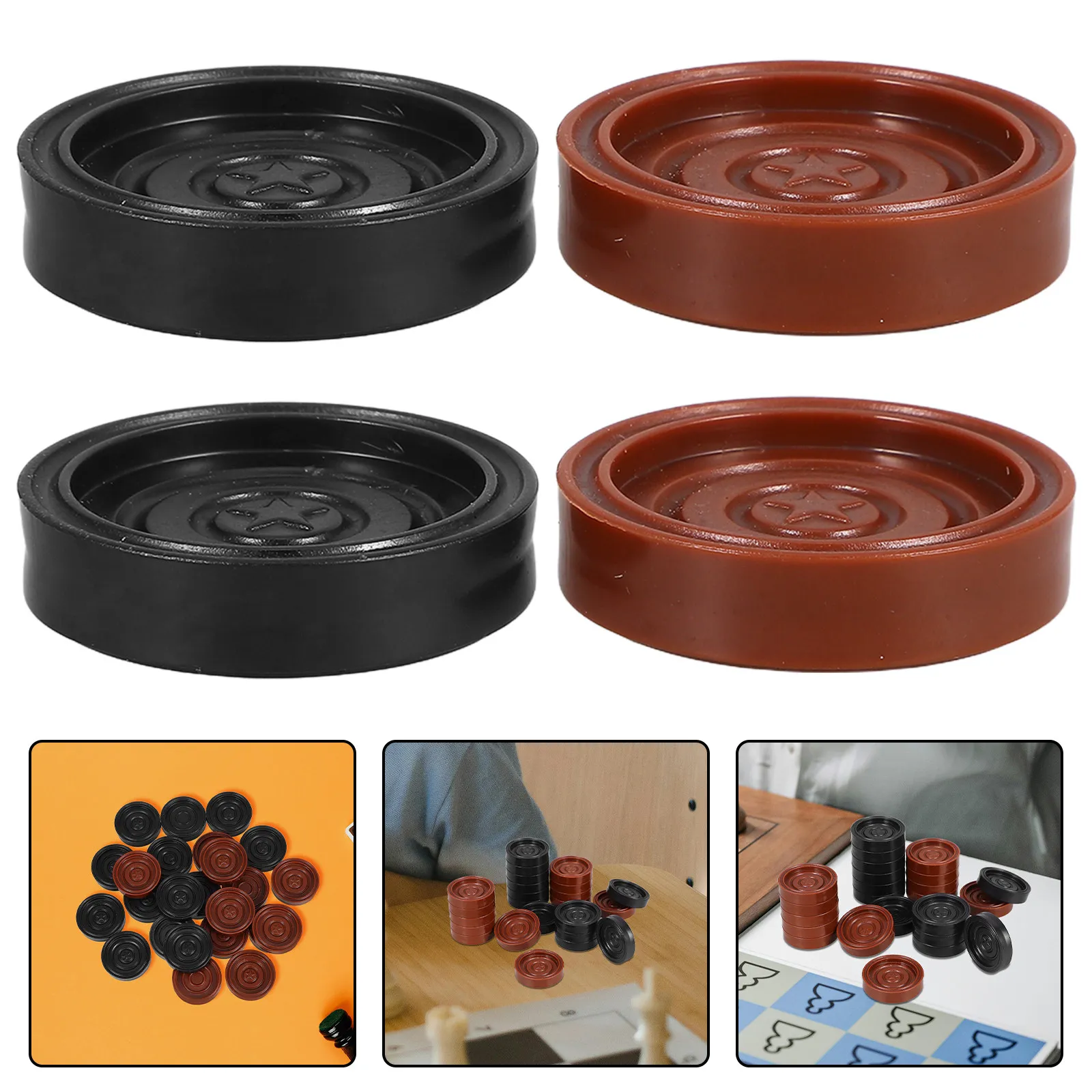 24Pcs Round ABS Pieces Replacement Game Accessories for Board Games Backgammon Chess Pieces Unique Stylish
24Pcs Round ABS Pieces Replacement Game Accessories for Board Games Backgammon Chess Pieces Unique Stylish