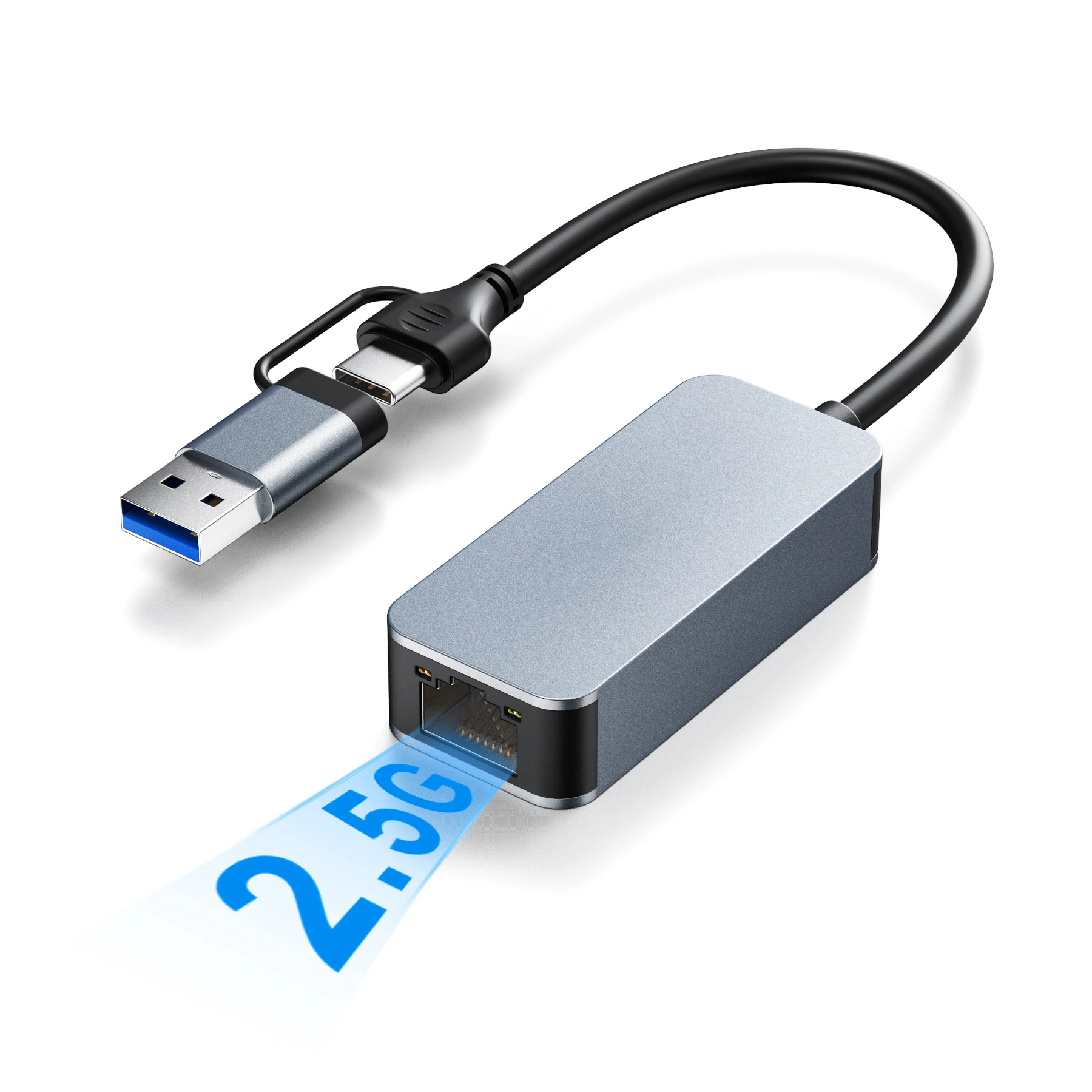 USB C to 2.5 Gigabit Internet Adapter, 2500Mbps RJ45 Ethernet Network Converter for Laptop, Aluminum, for MacBook, Windows
USB C to 2.5 Gigabit Internet Adapter, 2500Mbps RJ45 Ethernet Network Converter for Laptop, Aluminum, for MacBook, Windows