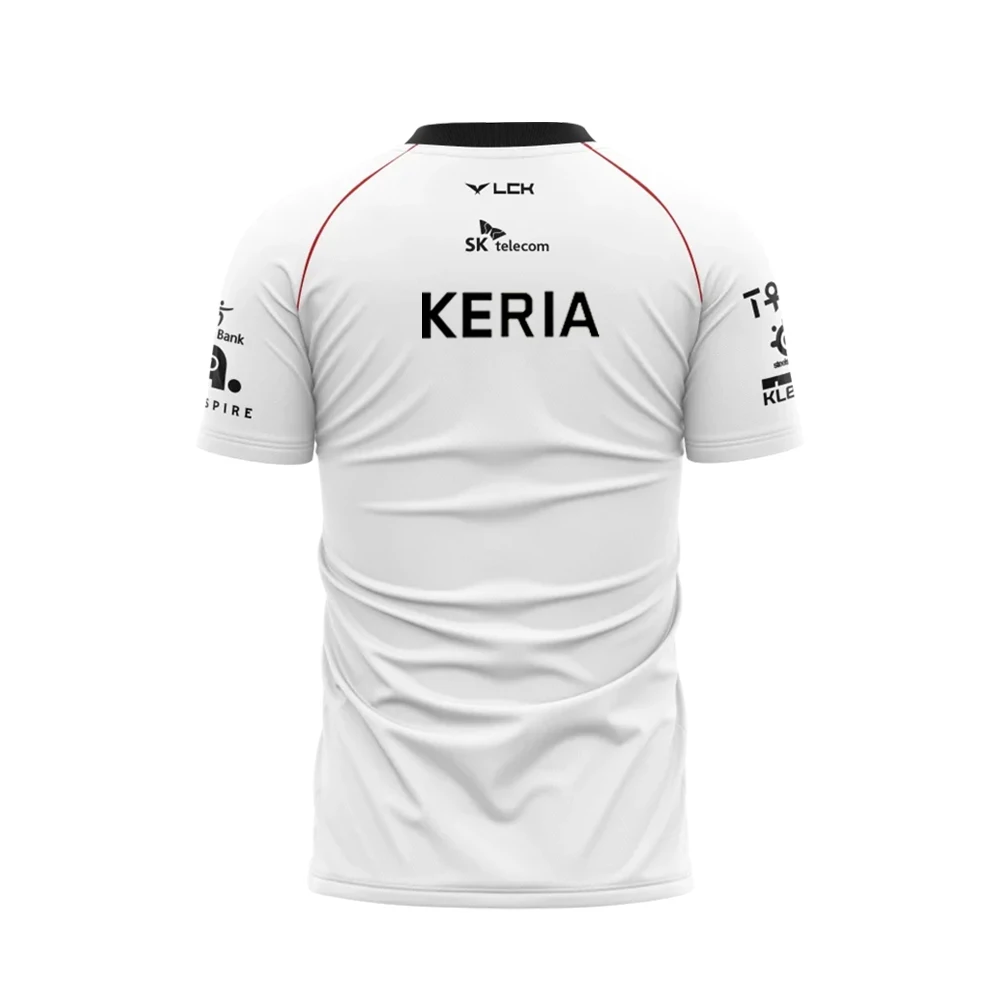 2025 New T1 E-sports Team Uniform T-shirt League of Legends World Finals Jersey LOL Game Faker Fans Support Men's Clothing
2025 New T1 E-sports Team Uniform T-shirt League of Legends World Finals Jersey LOL Game Faker Fans Support Men's Clothing