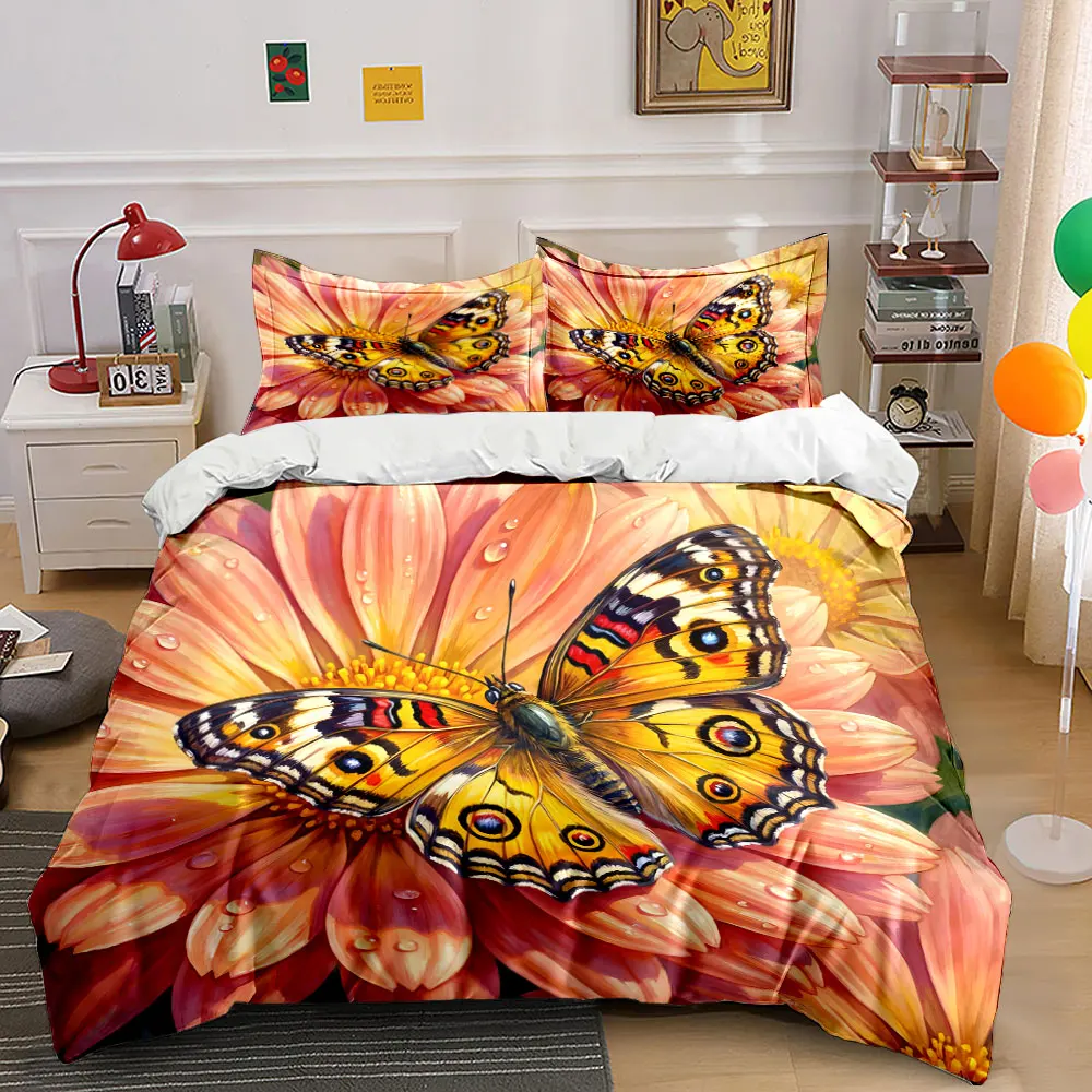 Butterfly on dew-covered petals Print Bedding Set 1 Duvet Cover 2 Pillowcases for Adult and Children Luxury Gift Full Size
Butterfly on dew-covered petals Print Bedding Set 1 Duvet Cover 2 Pillowcases for Adult and Children Luxury Gift Full Size