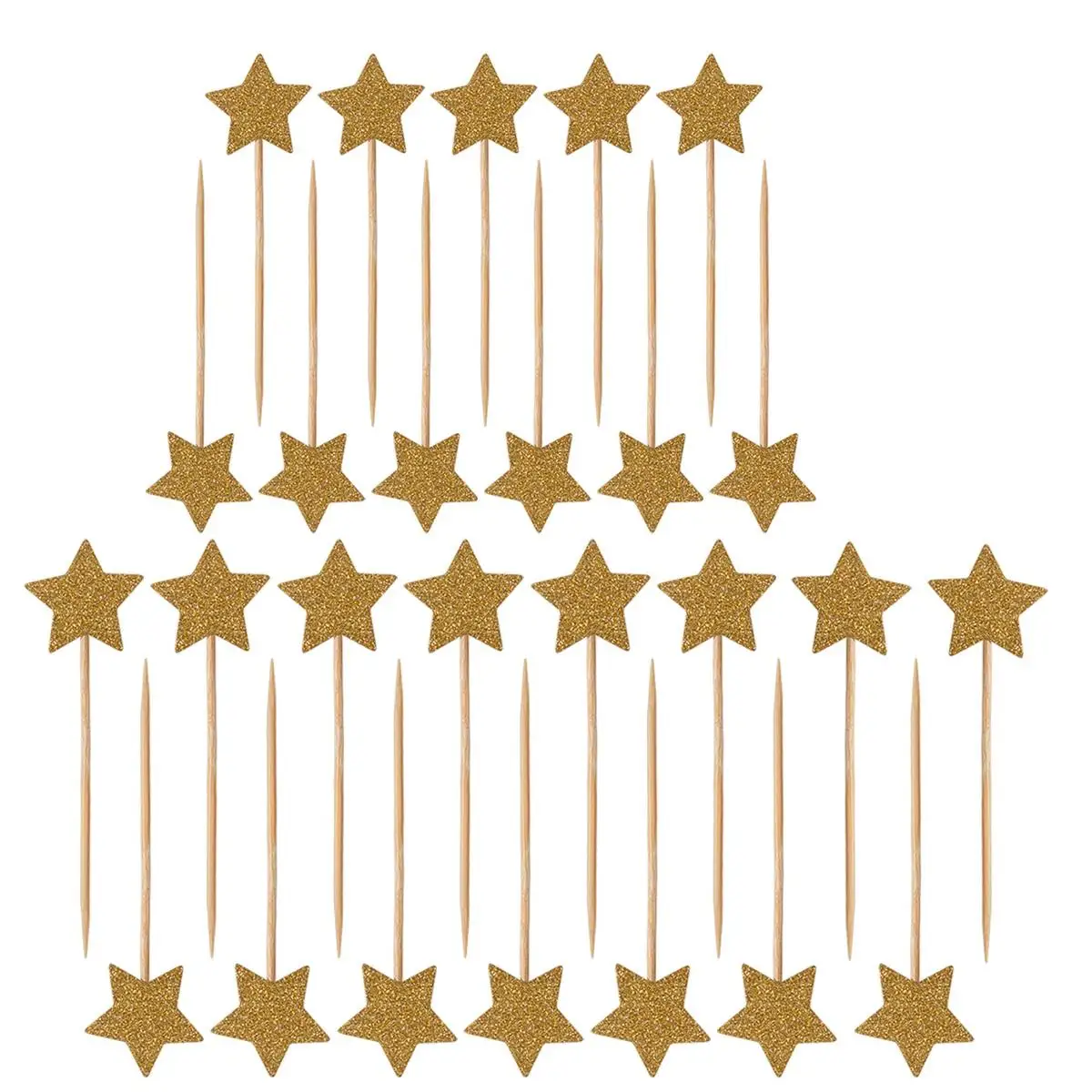 50pcs Cake Toppers Pentagram Sticks Star Cupcake Decorations Birthday Party Wedding Anniversary Banquet Cake Decorations
50pcs Cake Toppers Pentagram Sticks Star Cupcake Decorations Birthday Party Wedding Anniversary Banquet Cake Decorations