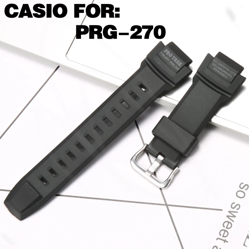Watch Accessories for Casio Protrek PRG-270 Prg270 Men's Sports Waterproof Strap Resin Rubber Watchband
Watch Accessories for Casio Protrek PRG-270 Prg270 Men's Sports Waterproof Strap Resin Rubber Watchband
