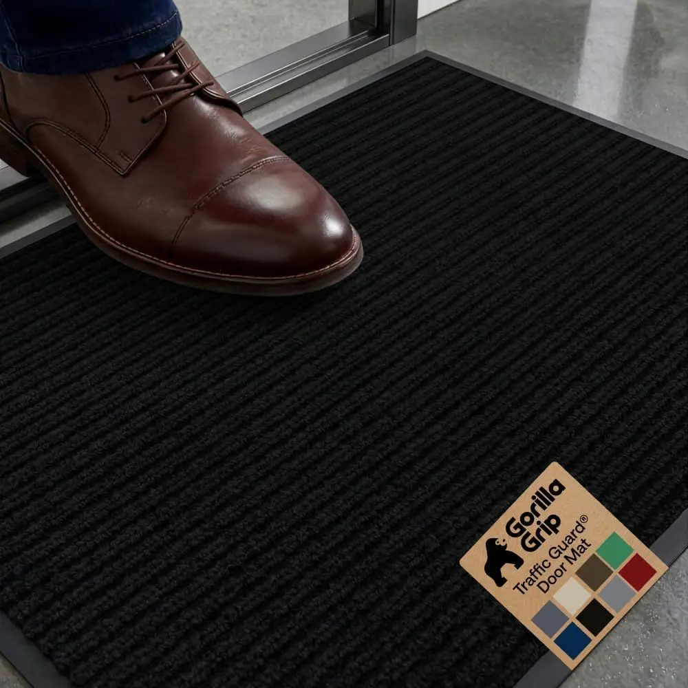 Heavy-Duty Entryway Mat, Commercial Utility Rug, Low Profile Carpet Runner for Office, Garage, and Home, 29x17, Black
Heavy-Duty Entryway Mat, Commercial Utility Rug, Low Profile Carpet Runner for Office, Garage, and Home, 29x17, Black