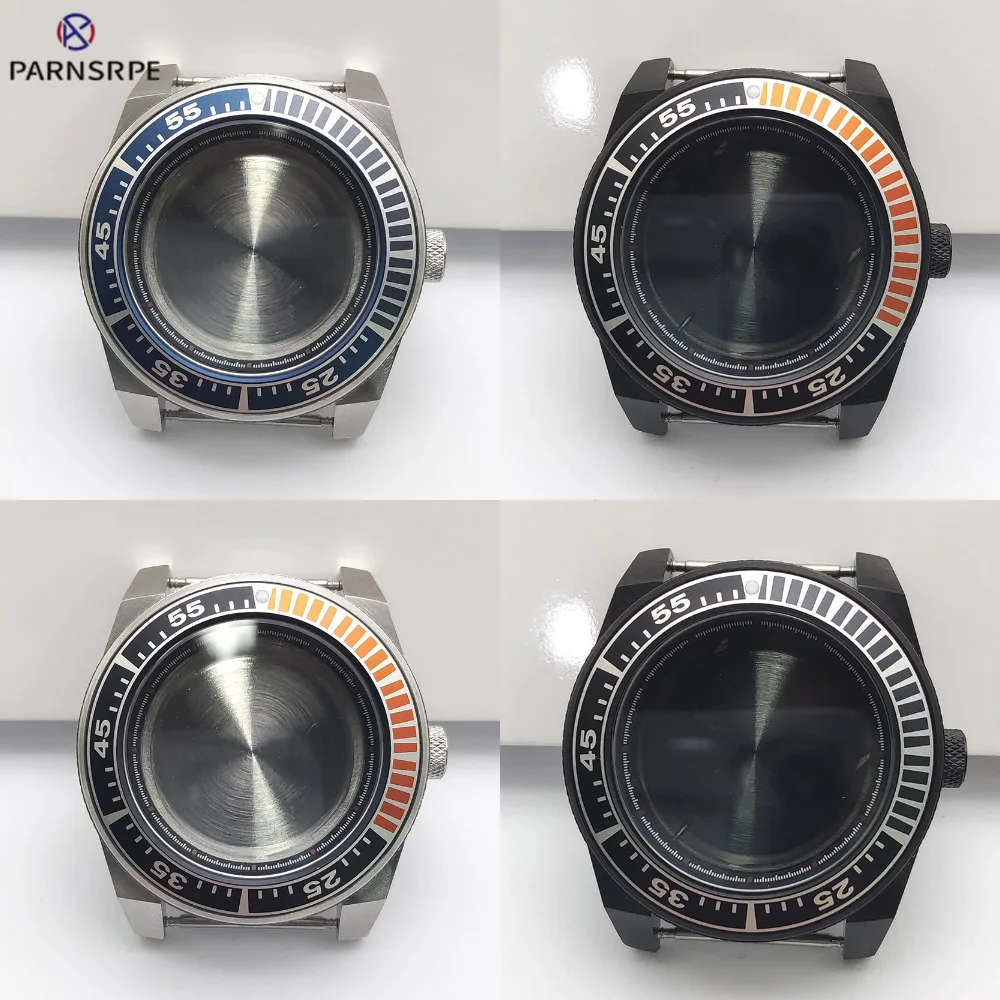 42mm Silver/Black 007 Retro Men's Mechanical Diver Watch Case 28.5mm Dial For NH35 NH36 Movement Sapphire glass Waterproof
42mm Silver/Black 007 Retro Men's Mechanical Diver Watch Case 28.5mm Dial For NH35 NH36 Movement Sapphire glass Waterproof