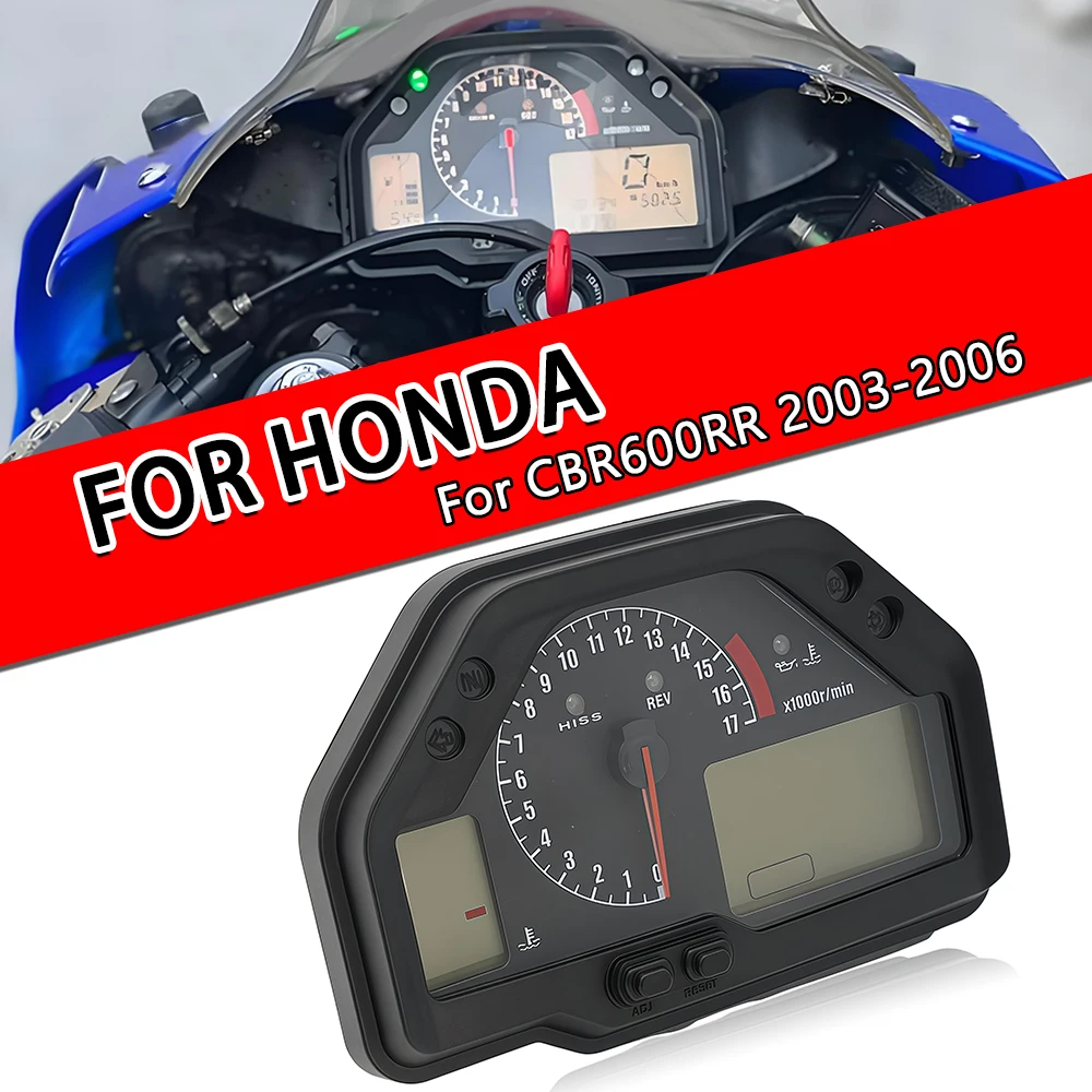 Fit For Honda CBR 600 RR 600RR CBR600RR 2003 ‑ 2006 Motorcycle Instrument Assembly Speedometer Tachometer Odometer Gauge Cluster
Fit For Honda CBR 600 RR 600RR CBR600RR 2003 ‑ 2006 Motorcycle Instrument Assembly Speedometer Tachometer Odometer Gauge Cluster