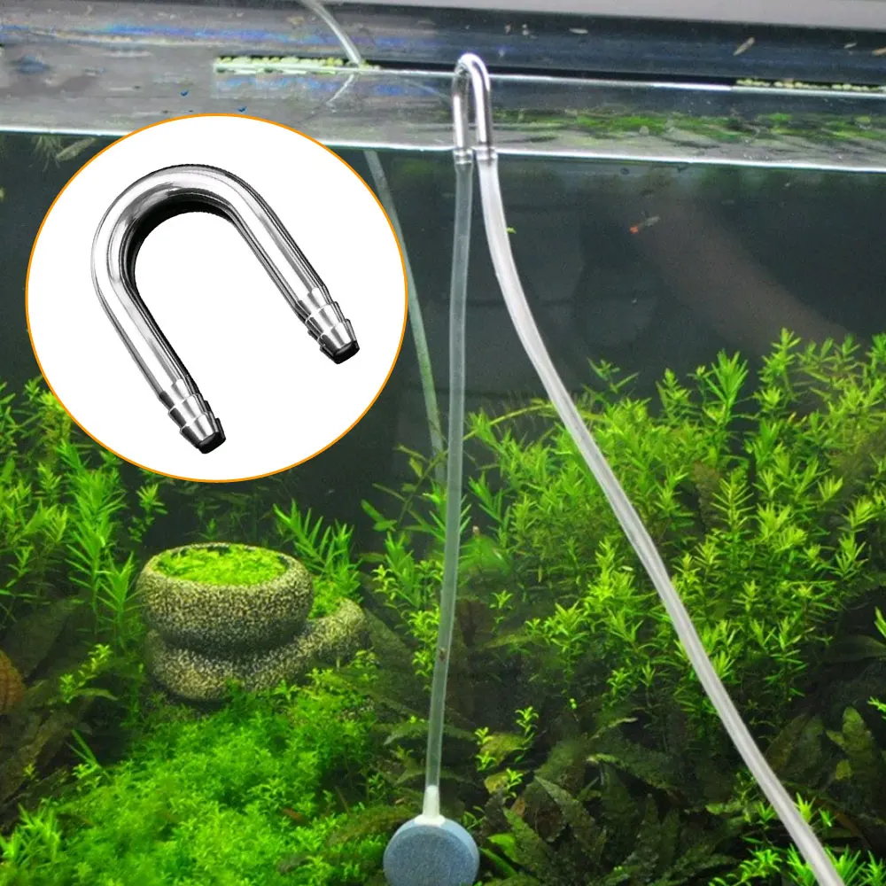 1Pc U Shape Aquarium Air Tube Connector For Co2 Diffuser Oxygen Pump System Stainless Steel U Type Tube Fish Tank Accessories
1Pc U Shape Aquarium Air Tube Connector For Co2 Diffuser Oxygen Pump System Stainless Steel U Type Tube Fish Tank Accessories