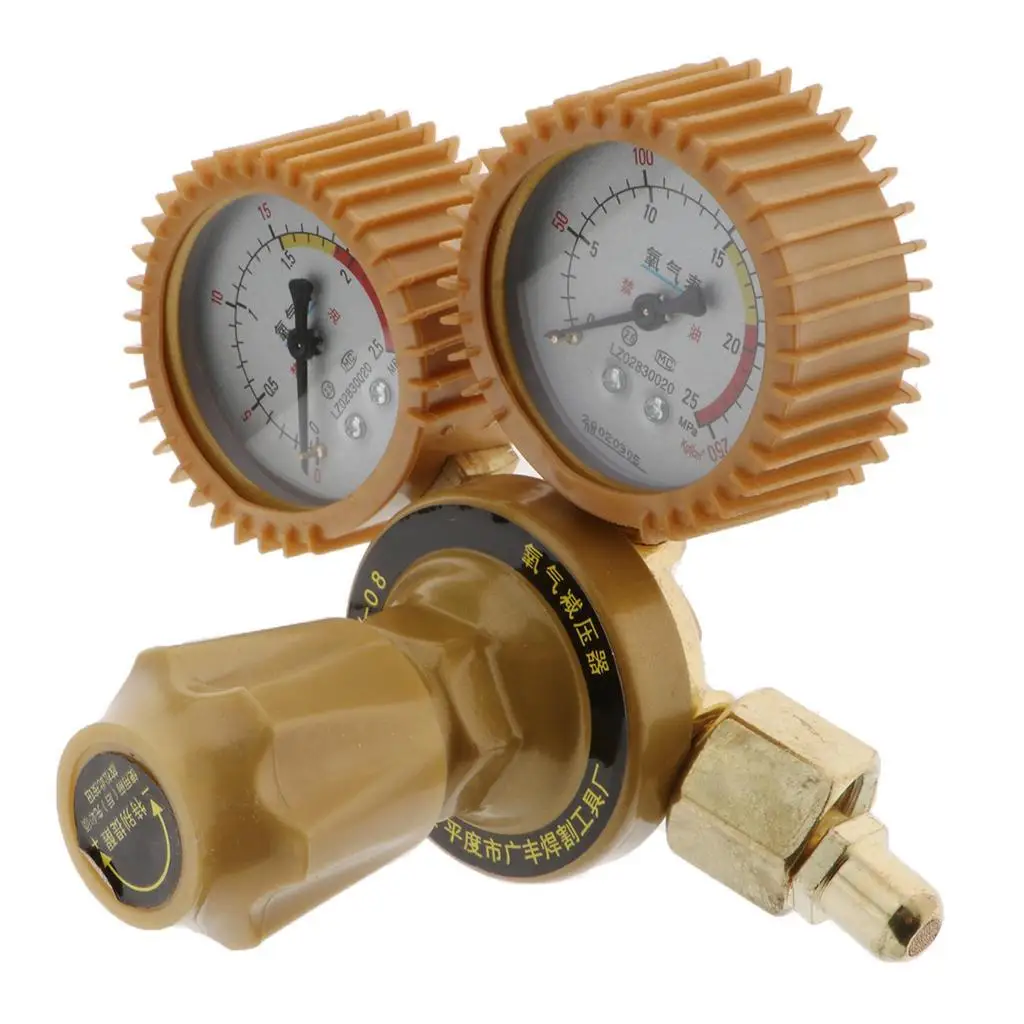 1pc Practical Pressure Regulator Accs 2 Gauges W/ Shockproof Sleeve
1pc Practical Pressure Regulator Accs 2 Gauges W/ Shockproof Sleeve