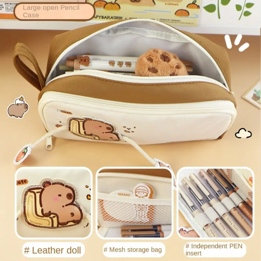Large-capacity Capybara Pencil Case Zipper Storage Box Capybara Pen Pouch Kawaii Multifunctional Capybara Pencil Bag Kids
Large-capacity Capybara Pencil Case Zipper Storage Box Capybara Pen Pouch Kawaii Multifunctional Capybara Pencil Bag Kids