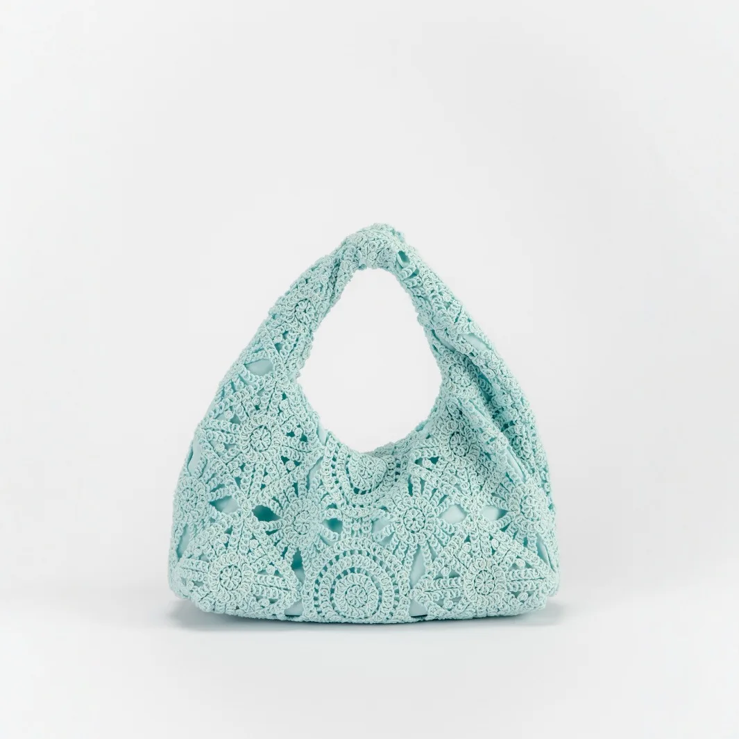 Sweet Crochet Hobos Women Handbags Hollow Lace Shoulder Bags Casual Summer Beach Bag Cute Small Tote Female Purses 2025
Sweet Crochet Hobos Women Handbags Hollow Lace Shoulder Bags Casual Summer Beach Bag Cute Small Tote Female Purses 2025