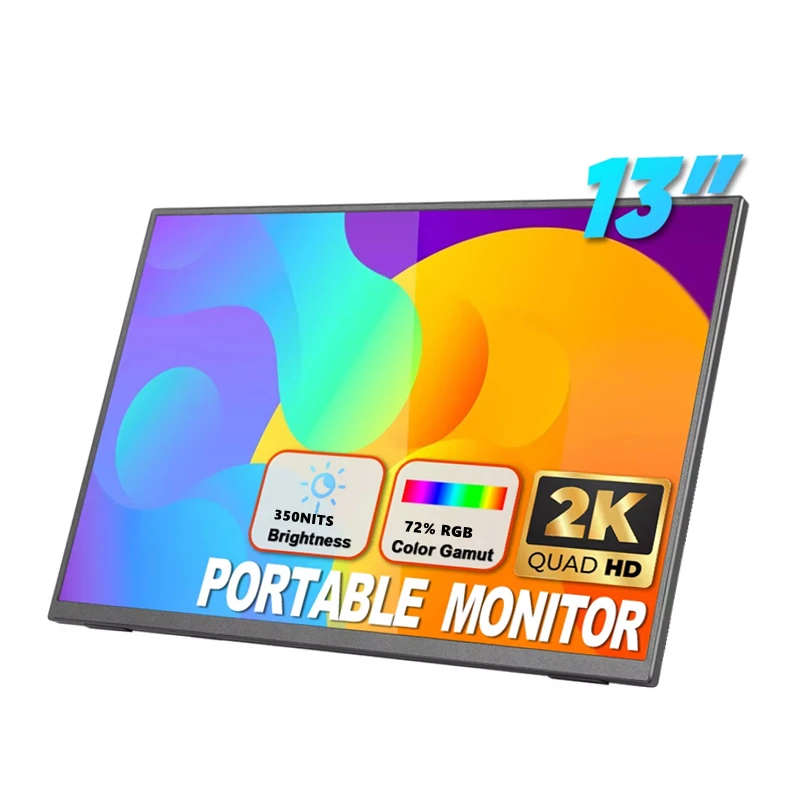 13 Inch 2560x1440 IPS Dual Type-C HD-MI LCD Display Connected Directly to Mobile Phone Screen Projection Game Portable
13 Inch 2560x1440 IPS Dual Type-C HD-MI LCD Display Connected Directly to Mobile Phone Screen Projection Game Portable