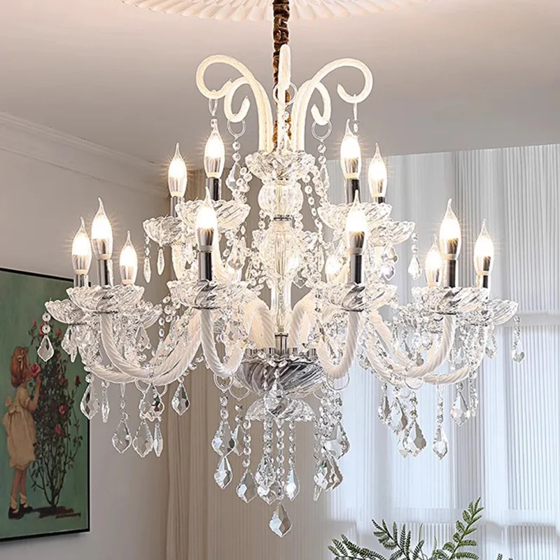 Luxury Crystal Chandeliers Ceiling Lights Living Room Lamps for Bedroom Lamp Hanging Dining Table Lighting Indoor Pendant Lights
Luxury Crystal Chandeliers Ceiling Lights Living Room Lamps for Bedroom Lamp Hanging Dining Table Lighting Indoor Pendant Lights
