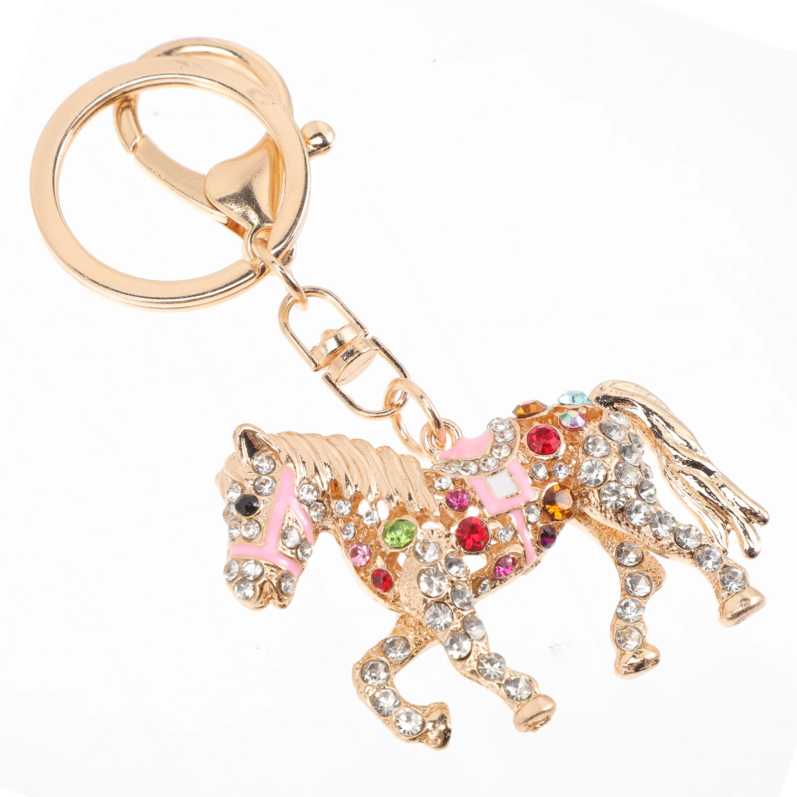 Cute Horse Keychain Rhinestone Alloy Chains Bling Purse Charm Keyring Pendant Bag Hanging Metal Keychains For Kids
Cute Horse Keychain Rhinestone Alloy Chains Bling Purse Charm Keyring Pendant Bag Hanging Metal Keychains For Kids