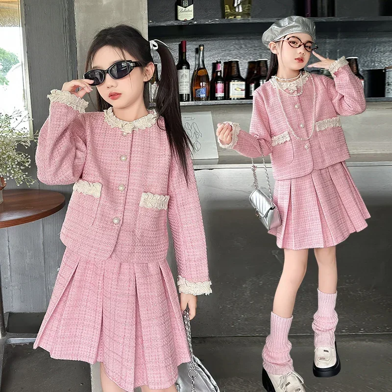 Girl Party Birthday dress School Kids Suit Jackets Coats pleated Skirts for Girls 8 10 12 13 years Princess Clothing Set Teen
Girl Party Birthday dress School Kids Suit Jackets Coats pleated Skirts for Girls 8 10 12 13 years Princess Clothing Set Teen