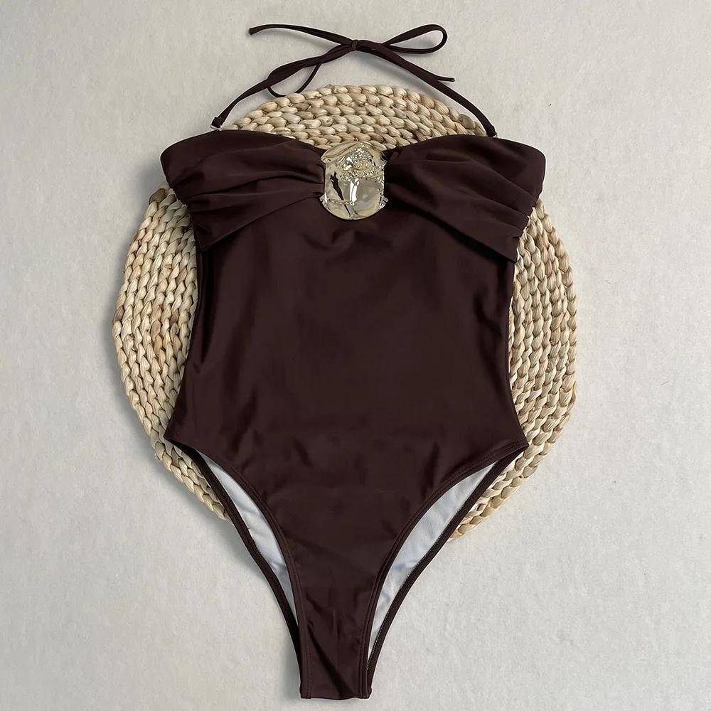 One Piece Swimsuit Female 2 Colors Sexy Metal Rings Cut Out Women Swimwear Bandeau High Leg Cut Bather Bathing Suit Swim
One Piece Swimsuit Female 2 Colors Sexy Metal Rings Cut Out Women Swimwear Bandeau High Leg Cut Bather Bathing Suit Swim