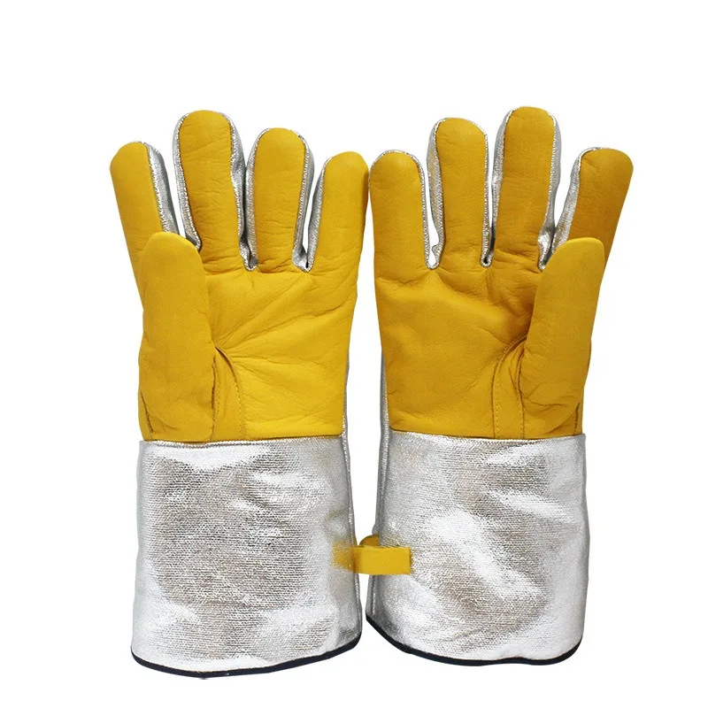 Парные перчатки из воловьей кожи с алюминиевой фольгой – термостойкие, для сварки, с подкладкой из овечьей шерсти
Парные перчатки из воловьей кожи с алюминиевой фольгой – термостойкие, для сварки, с подкладкой из овечьей шерсти